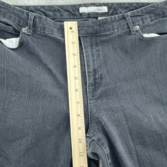 Chico’s Ankle Jeans Womens 1.5 (10) Black 2183 - Picture 4 of 9
